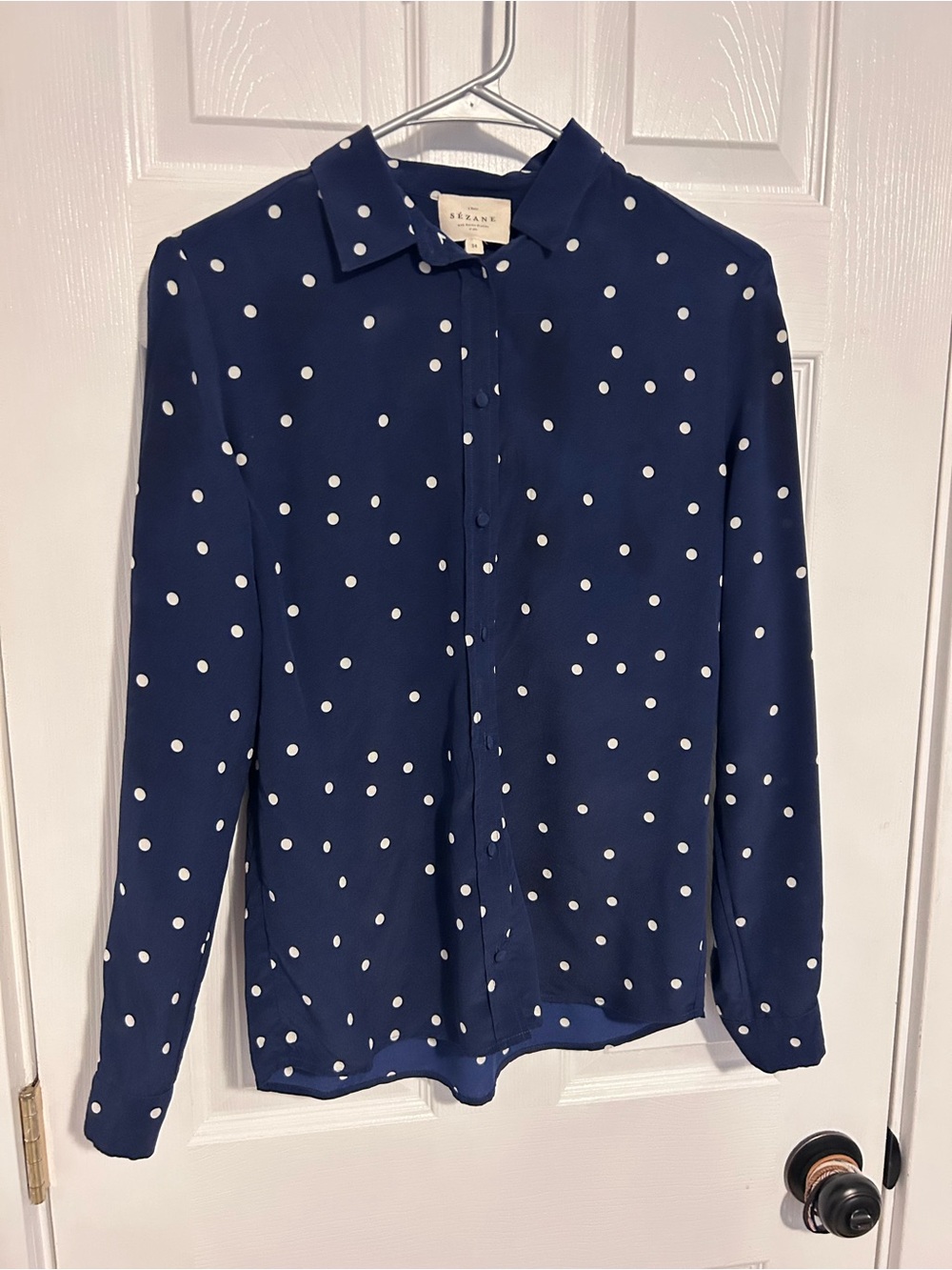 Sézane Florence Silk Blouse